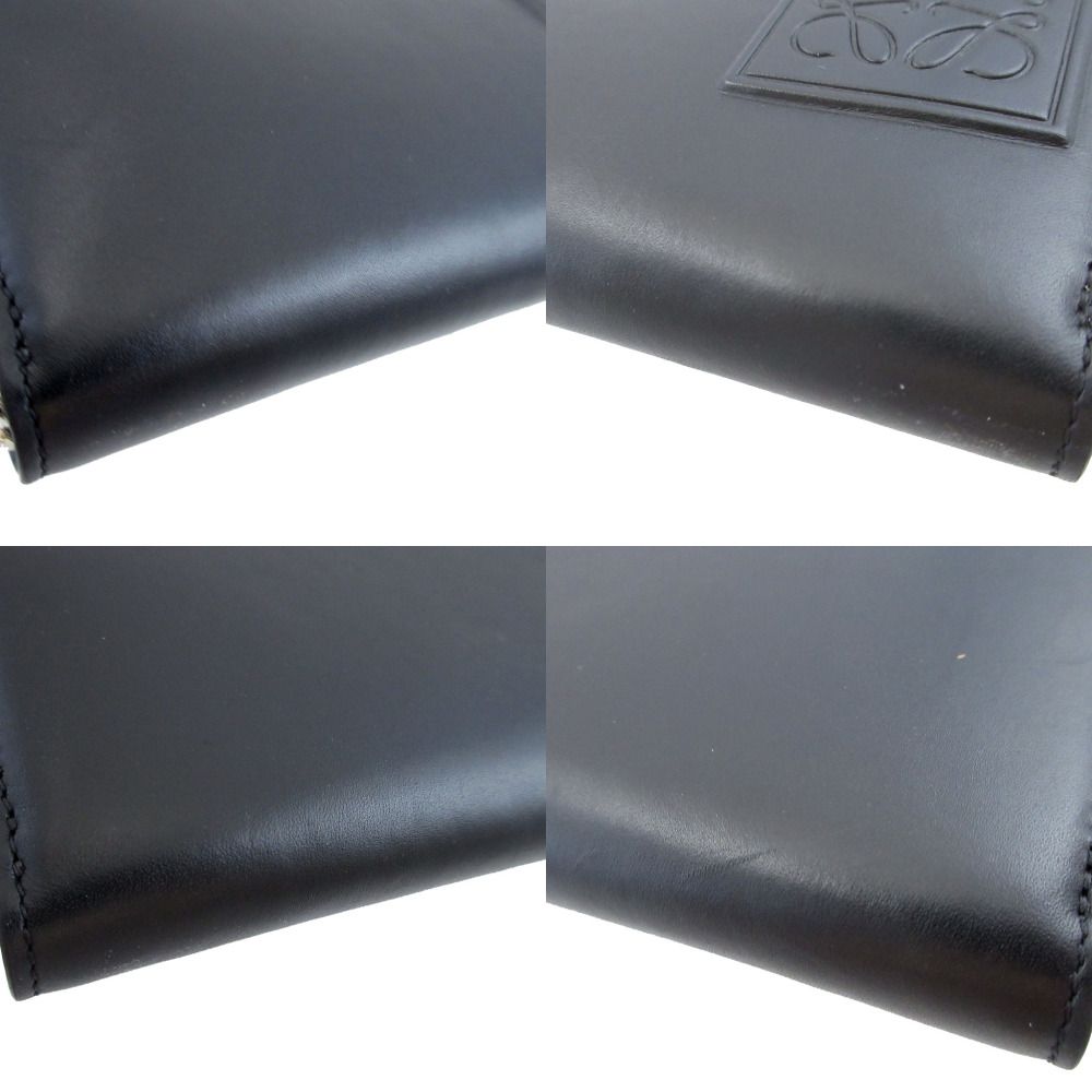 Loewe Anagram Made Leather Black Zip Around Wallet — view 6