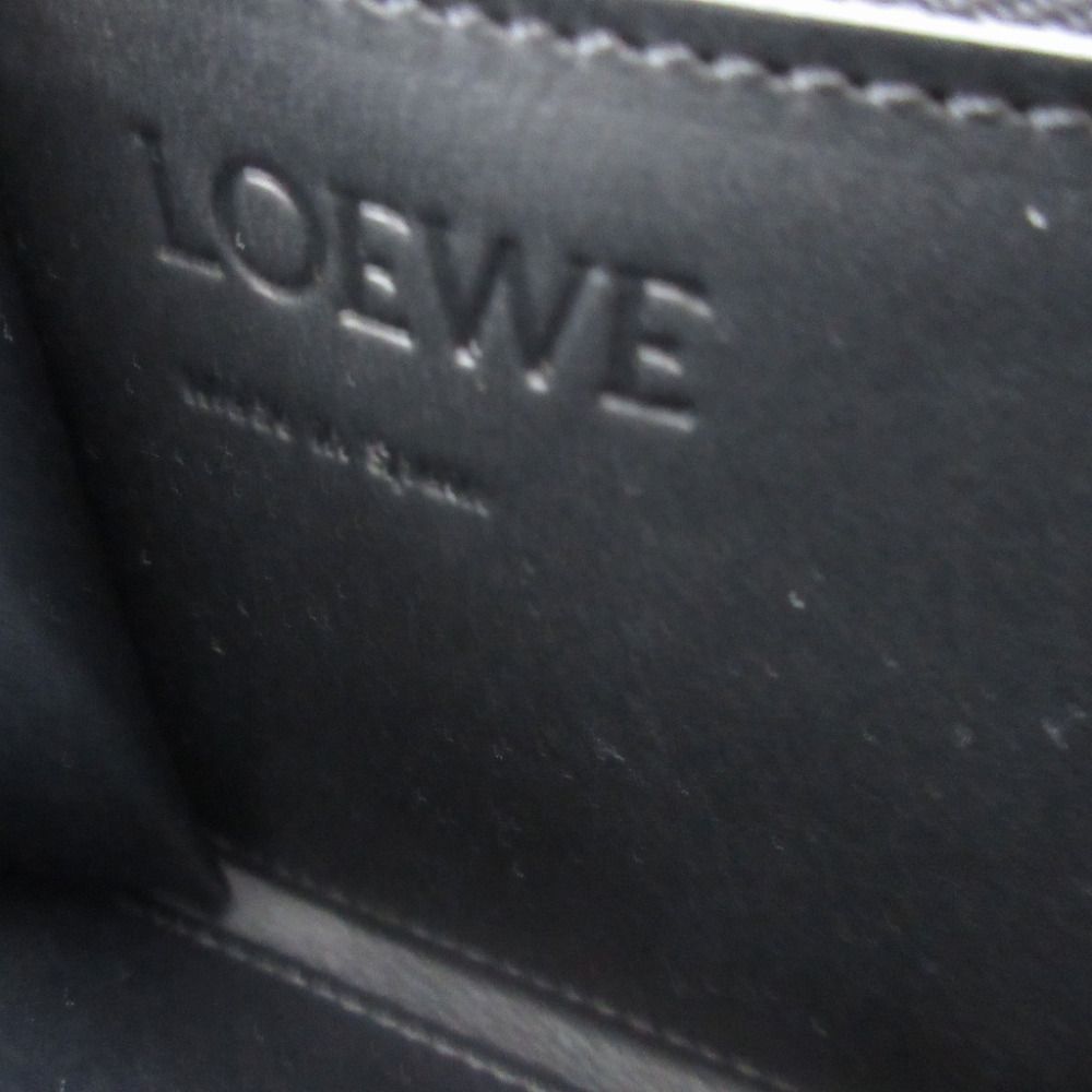 Loewe Anagram Made Leather Black Zip Around Wallet — view 7