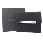 Gucci GG Canvas Leather Black Hook Wallet — view 2