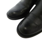 Gucci Long Boots Chunky Heels Belt GG Mark Calf Leather 36 Black — view 3