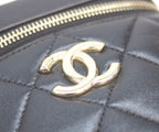 Chanel Black Gold Lamb Trendy CC 2-Way Vanity — view 8