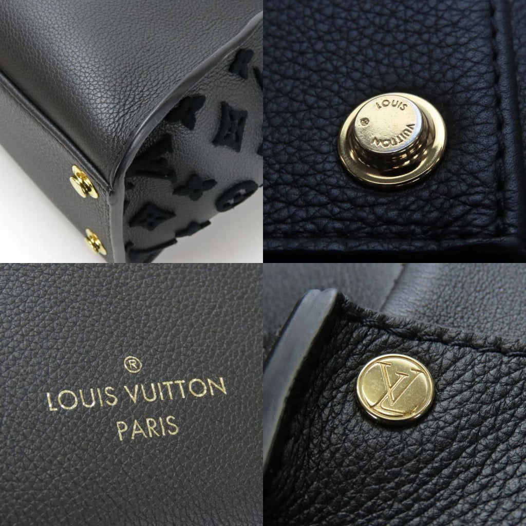 Louis Vuitton Tote on My Side Monogram Tufting Leather Noir Black 2-Way — view 3