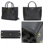 Louis Vuitton Tote on My Side Monogram Tufting Leather Noir Black 2-Way — view 2