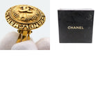 Chanel Earrings CC Logo Metal Gold Plated Vintage — view 9