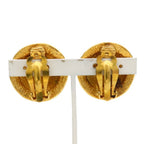 Chanel Earrings CC Logo Metal Gold Plated Vintage — view 4