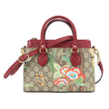 Gucci Handbag Tian GG Supreme Canvas Red Beige Multicolor 2-Way Crossbody