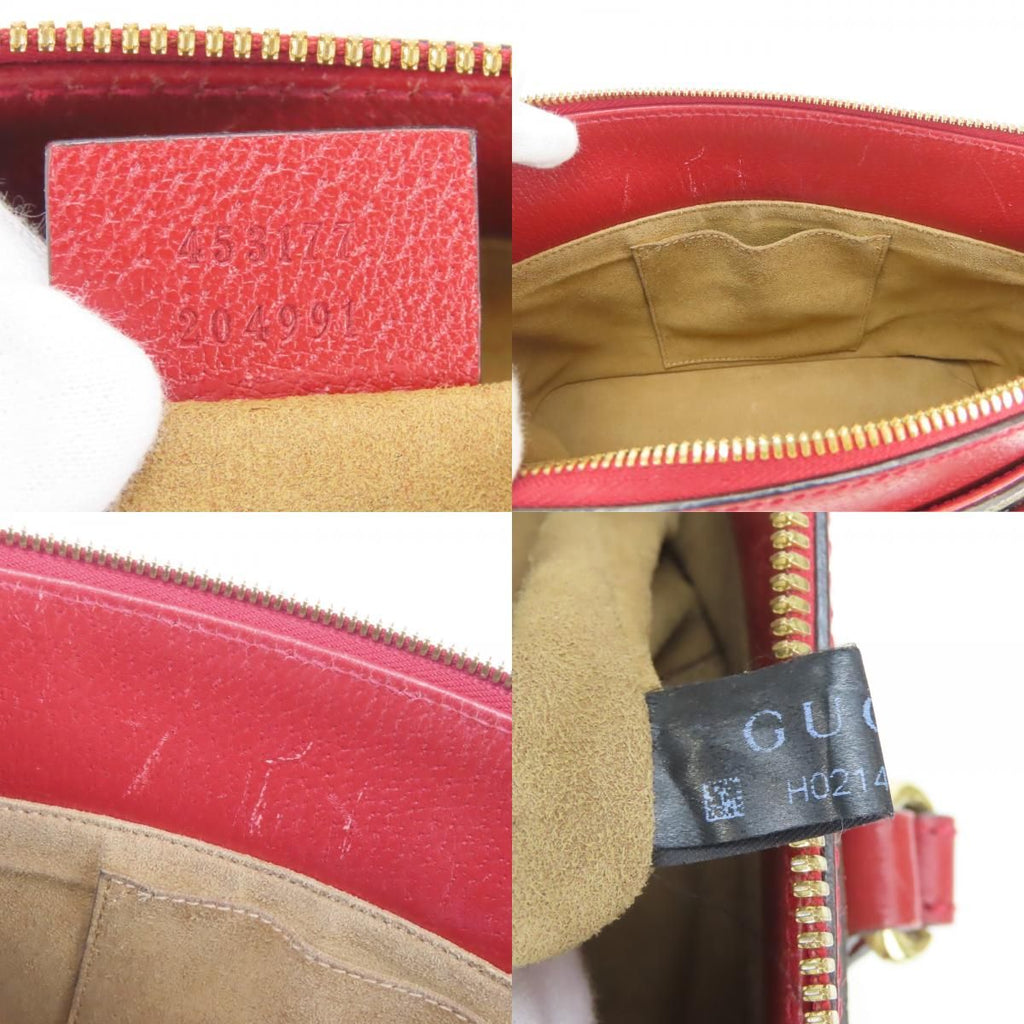 Gucci Handbag Tian GG Supreme Canvas Red Beige Multicolor 2-Way Crossbody — view 7