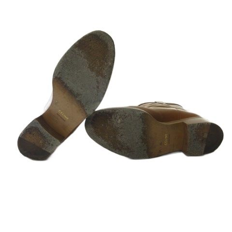 Celine Falco Ankle Boots Leather Camel — view 8