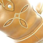 Celine Falco Ankle Boots Leather Camel — view 7