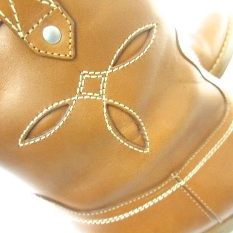 Celine Falco Ankle Boots Leather Camel — view 7