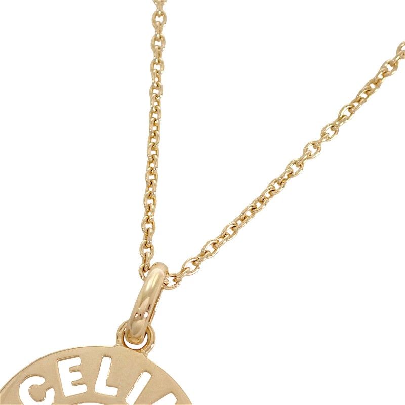 Celine Macadam Circle Pendant 18k Gold — view 6