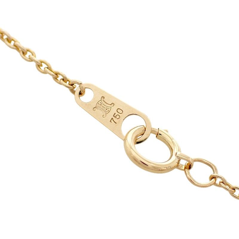 Celine Macadam Circle Pendant 18k Gold — view 8