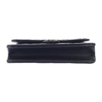 Chanel Quilted Flap Phone Case 2-Way Shoulder Bag Lambskin Black Gold — view 6