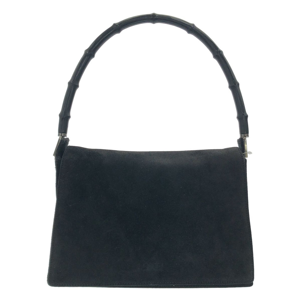 Gucci Vintage Bamboo Shoulder Bag 001 Black