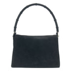 Gucci Vintage Bamboo Shoulder Bag 001 Black