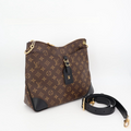 Louis Vuitton Odeon NM Shoulder Bag Crossbody Leather Noir Black