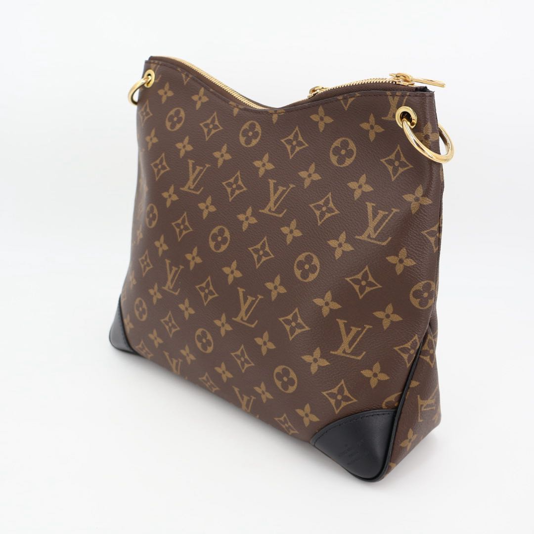 Louis Vuitton Odeon NM Shoulder Bag Crossbody Leather Noir Black — view 4