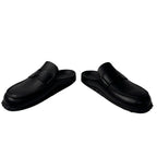 Hermes Mix Mules 36 Leather Black Slip — view 5