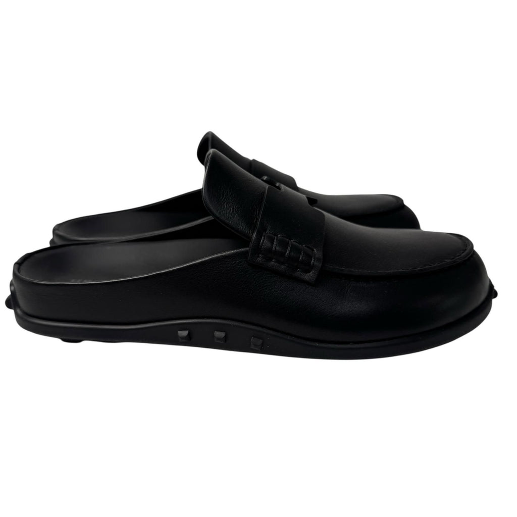 Hermes Mix Mules 36 Leather Black Slip — view 2