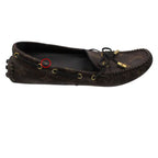 Louis Vuitton Moccasins Arizona Line Monogram Leather Ribbon Driving Shoes Flat — view 7