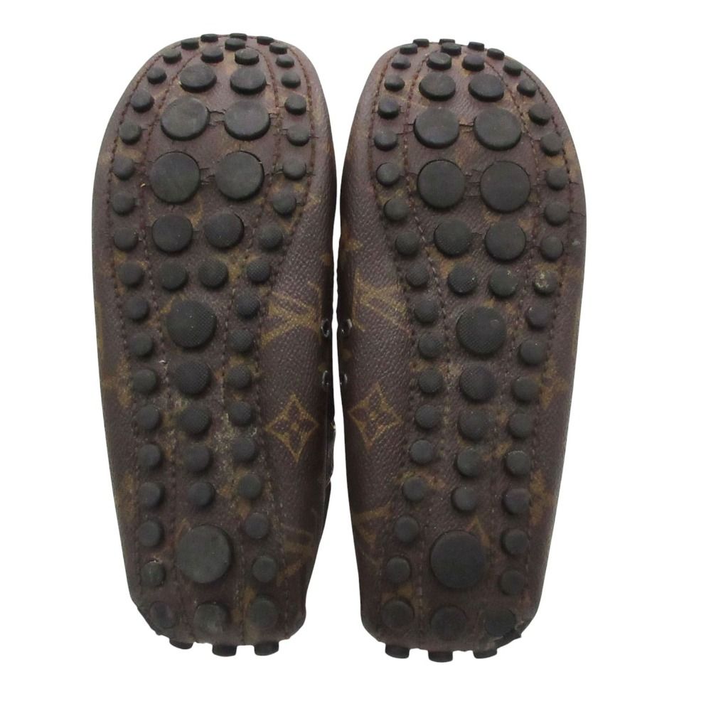 Louis Vuitton Moccasins Arizona Line Monogram Leather Ribbon Driving Shoes Flat — view 6