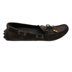 Louis Vuitton Moccasins Arizona Line Monogram Leather Ribbon Driving Shoes Flat — view 4