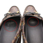Louis Vuitton Moccasins Arizona Line Monogram Leather Ribbon Driving Shoes Flat — view 9