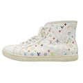 Louis Vuitton Sneakers Monogram Multicolor High Cut Shoes Leather LV Logo White