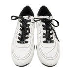 Chanel Sneakers CC Logo Stitch Shoes White — view 3