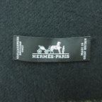 Hermes Scarf Cashmere Large Shawl Fringe Bicolor Black — view 3