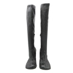 Bottega Veneta Boots Leather Long Center Seam Side Zip Shoes Black — view 3