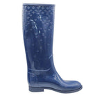 Louis Vuitton Boots Long Rain Lava Monogram LV Logo Shoes Blue — view 2