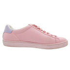 Gucci Sneakers Ace Interlocking Leather Low Cut Shoes Pink — view 2
