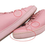 Gucci Sneakers Ace Interlocking Leather Low Cut Shoes Pink — view 9