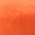 Hermes Scarf Cashmere Fringe Logo Embroidery Orange — view 5