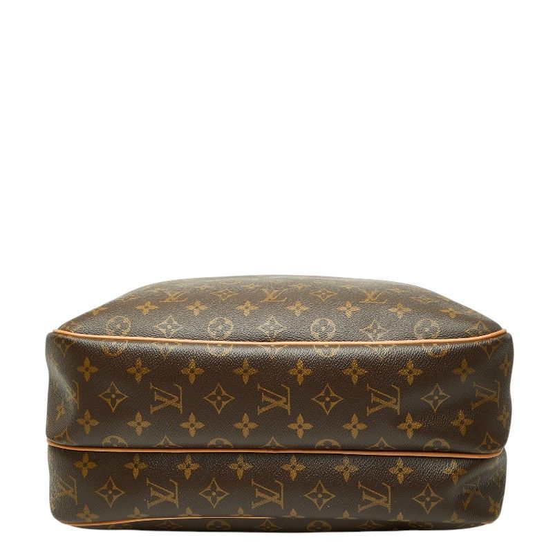 Louis Vuitton Monogram Reporter GM Crossbody Shoulder Bag Brown Leather — view 3