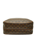 Louis Vuitton Monogram Reporter GM Crossbody Shoulder Bag Brown Leather — view 3