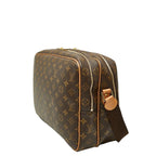 Louis Vuitton Monogram Reporter GM Crossbody Shoulder Bag Brown Leather — view 2