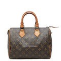 Louis Vuitton Monogram Speedy 25 Mini Boston Bag Brown Leather