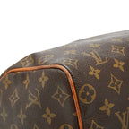 Louis Vuitton Monogram Speedy 25 Mini Boston Bag Brown Leather — view 5