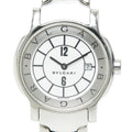 Bvlgari Solo Tempo Watch White Silver Stainless Steel