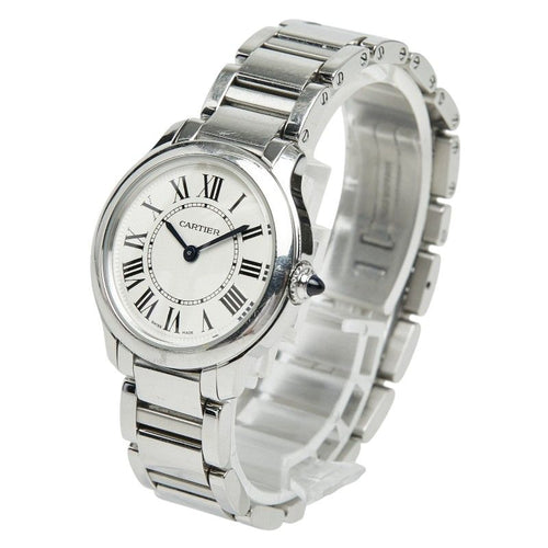 Cartier Ronde Must de Cartier on Line Limited Edition Watch White Silver — view 2