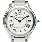 Cartier Ronde Must de Cartier on Line Limited Edition Watch White Silver