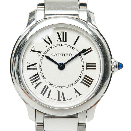 Cartier Ronde Must de Cartier on Line Limited Edition Watch White Silver