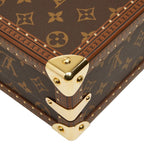 Louis Vuitton Monogram Petite Valise Mini Trunk 2-Way Shoulder Bag Brown Leather — view 7