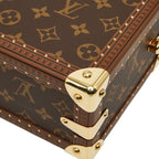 Louis Vuitton Monogram Petite Valise Mini Trunk 2-Way Shoulder Bag Brown Leather — view 6
