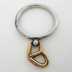 Hermes Chaine D'ancre Heart Ring 925 Sterling Silver — view 2
