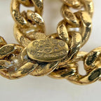 Chanel CC Logo Faux Pearl Earrings Gold Plated — view 4