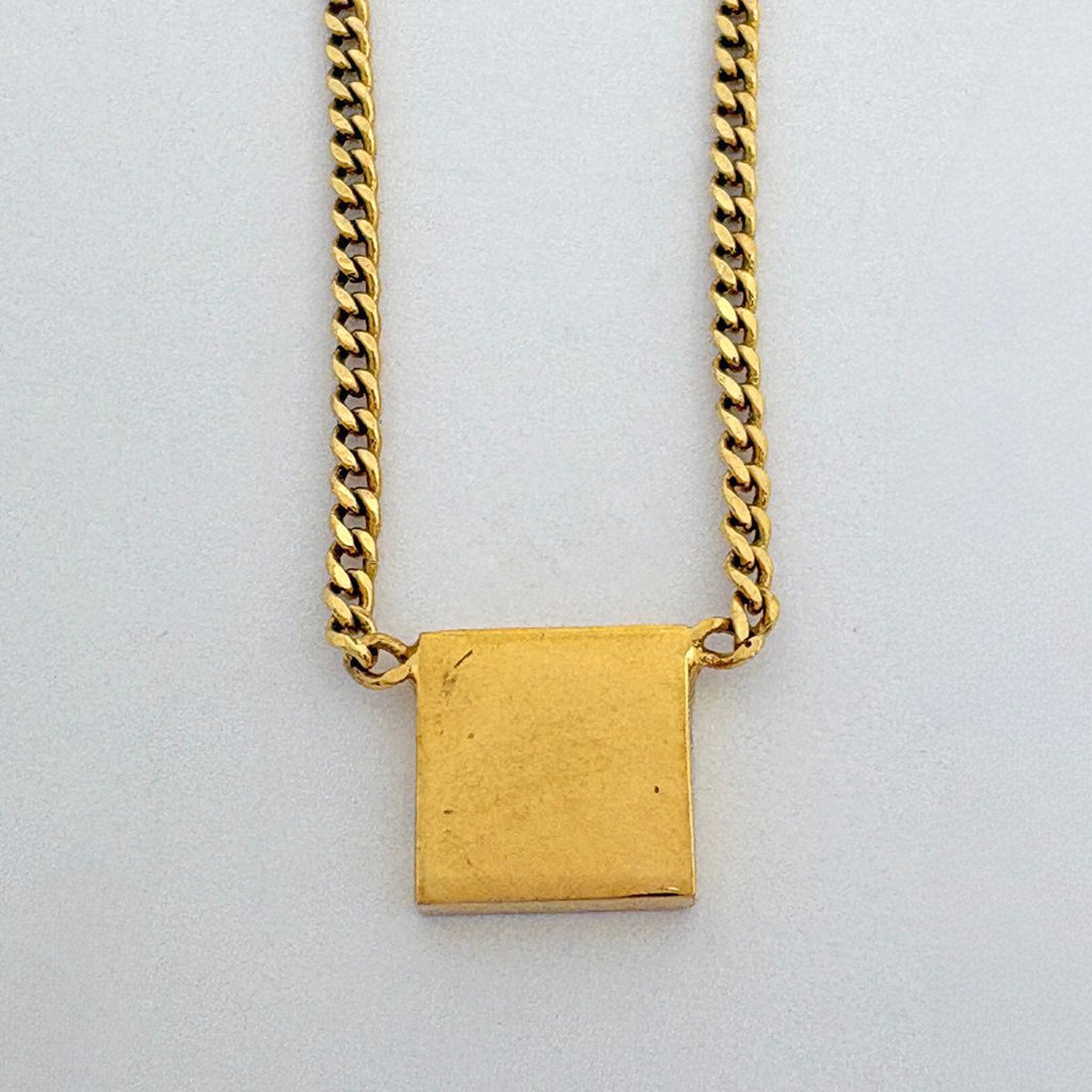 Fendi Forever Necklace FF Logo Gold Plated — view 2