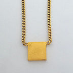 Fendi Forever Necklace FF Logo Gold Plated — view 2